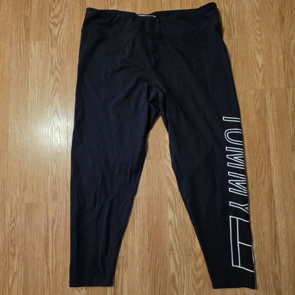 Tommy Hilfiger Womens Leggings - Size 3X - Navy Blue Yoga